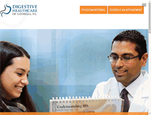 Tablet Screenshot of digestivehealthcare.net